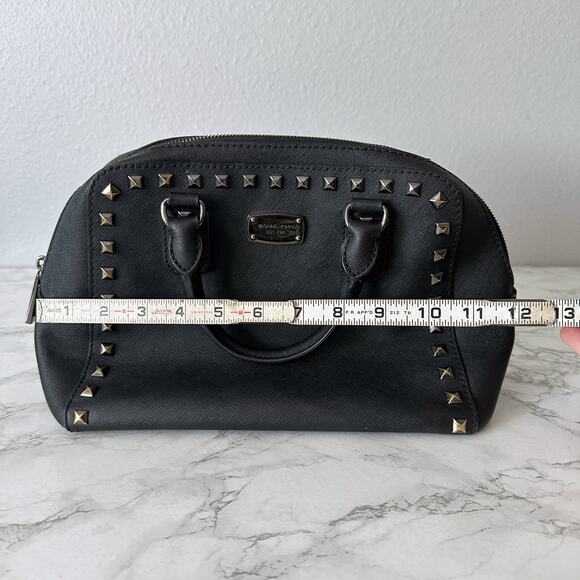 MICHAEL Michael Kors Black Studded Handbag - Picture 8 of 16